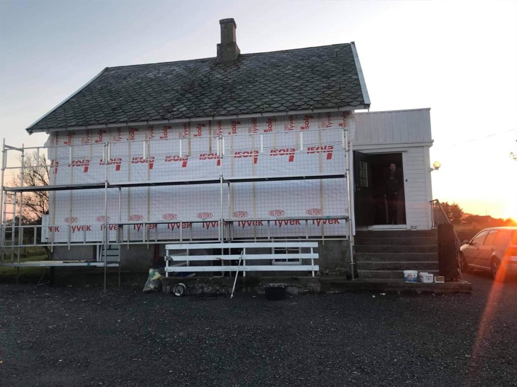 Etterisolering av bolig Ferkingstad